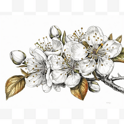 雪莉克拉克的“winter blossom”白色