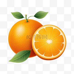 橙色插画 PNG