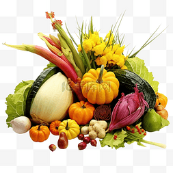 秋季尚新易拉宝图片_感恩节概念的秋季蔬菜收获
