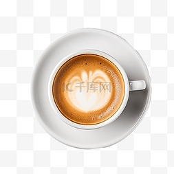 奶茶的卡通图片_下面的小白盘上放着一杯咖啡
