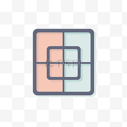 定期icon图片_网格的方形设计图标 向量