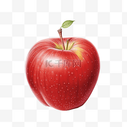 写实画整个苹果