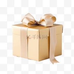 塑料包裝图片_白桌上的金色礼盒
