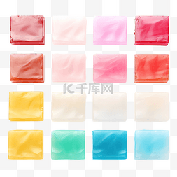 抗菌元素图片_不同颜色的肥皂块ai生成