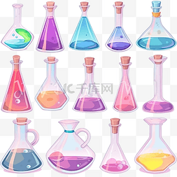 实验室瓶图片_锥形瓶用于在实验室进行科学实验
