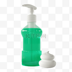 保洁厨房图片_清洁用品3d绿色液体