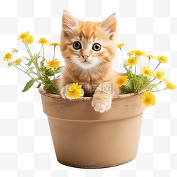 宠物可卡图片_kitty猫花可爱盆栽小猫宠物可爱猫