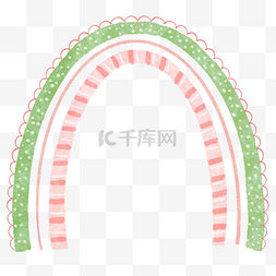 彩虹装饰彩虹构图案