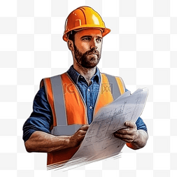 建筑工人帽子图片_有建筑计划的建筑工人工程师