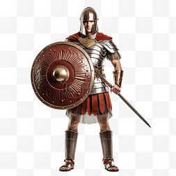 中世纪剑盾图片_罗马士兵或角斗士用剑和盾