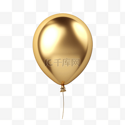 新年金色背景图片_3d 金色气球 3d 渲染