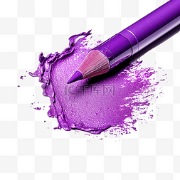 颜料画笔图片_紫色铅笔涂鸦颜料