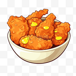 油炸食品卡通图片_炸鸡快餐卡通