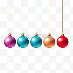 挂着的卡片图片_快乐圣诞贺卡，上面挂着彩色球插