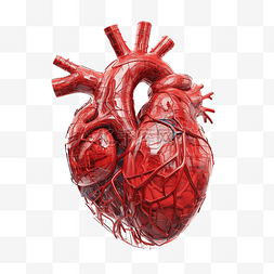 健康的器官图片_人的心脏png生成ai