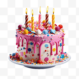 蛋糕店标示图片_彩色全生日蛋糕