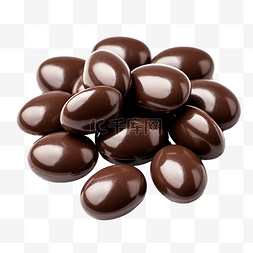 深棕色巧克力糖