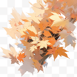 自然五彩抽象图片_五颜六色的树叶飘落