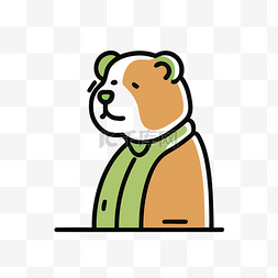 高清摄影风景图图片_一只橙色的泰迪熊，身后坐着一件