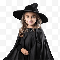 嘉年华女巫服装穿着黑色万圣节服