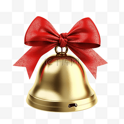 色蝴蝶结图片_红丝带蝴蝶结和圣诞装饰的金铃