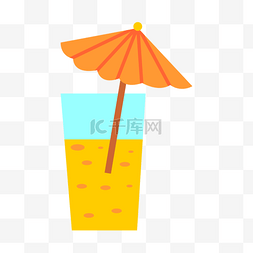 夏日酷饮图片_汽水黄色的冰镇