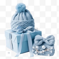 冬天送温暖的图片_寒冷冬季配件和圣诞礼盒