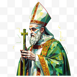 长江传奇号图片_aigenerative saint patrick bishop 插图