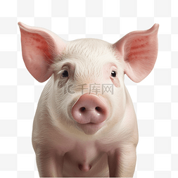 猪头可爱素材图片_猪脸框 动物脸