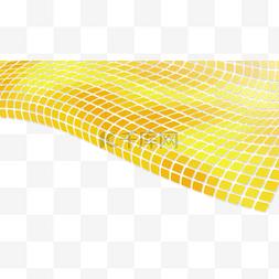 金色粒子光效图片_几何光效边框金色方形波纹