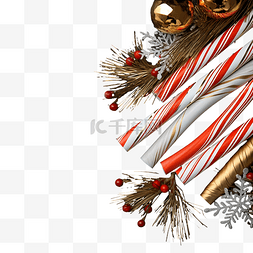 融化巧克力免扣图片_深灰色的圣诞手杖焦糖红金风景