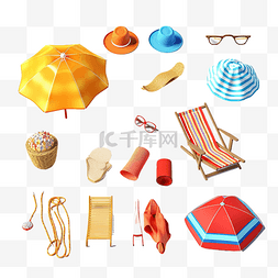影楼海滩素材图片_用于日光浴户外活动或休闲娱乐的