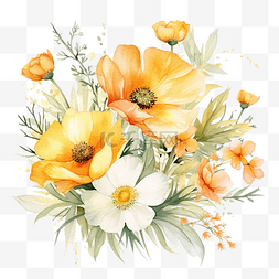 花卉水彩插圖