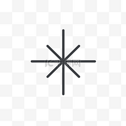 星形符号是白色圆圈中的黑色箭头