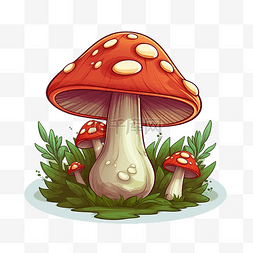 蘑菇卡通风格ai生成