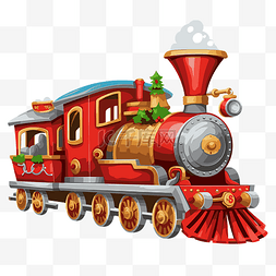 聖誕火車 向量