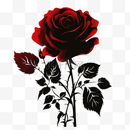 剪影玫瑰