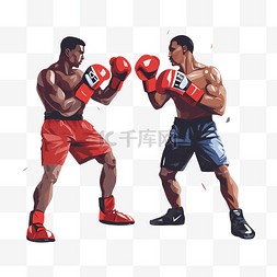 红色战斗机素材图片_拳击手在训练场强拳击手用红色手
