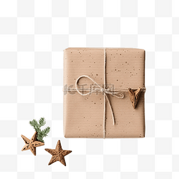 上礼图片_将礼物包裹在木头上，上面有圣诞