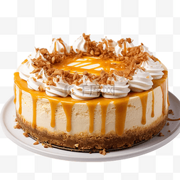 橘子芝士蛋糕图片_感恩节南瓜白巧克力芝士蛋糕