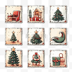 手绘帖子图片_手绘圣诞赠品 Instagram 帖子合集