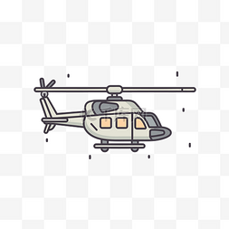 直升机icon图片_建筑物前的线矢量直升机