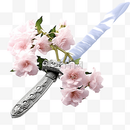 刀切图片_剑与花