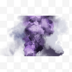 紫色渐变烟雾图片_抽象紫色自然烟雾