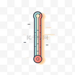 溫度計icon图片_水平线式温度计矢量图