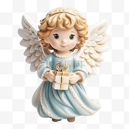 天使金翅膀图片_一个长着翅膀的天使，手里拿着一