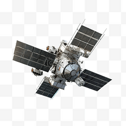 空間圖图片_通信卫星绕地球轨道飞行带有太阳