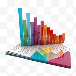 体检报告表图片_企业经济增长报告的 3d 插图