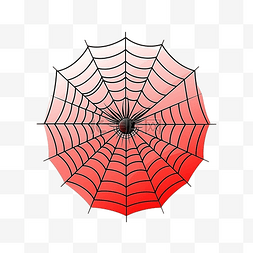 蜘蛛插图图片_蜘蛛网的简单插图，用于快乐万圣