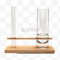 果汁和冰奶昔图片_木材隔离上的玻璃和管